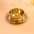 Brass Glass Akhand Jyoti Diya Vedansh Craft