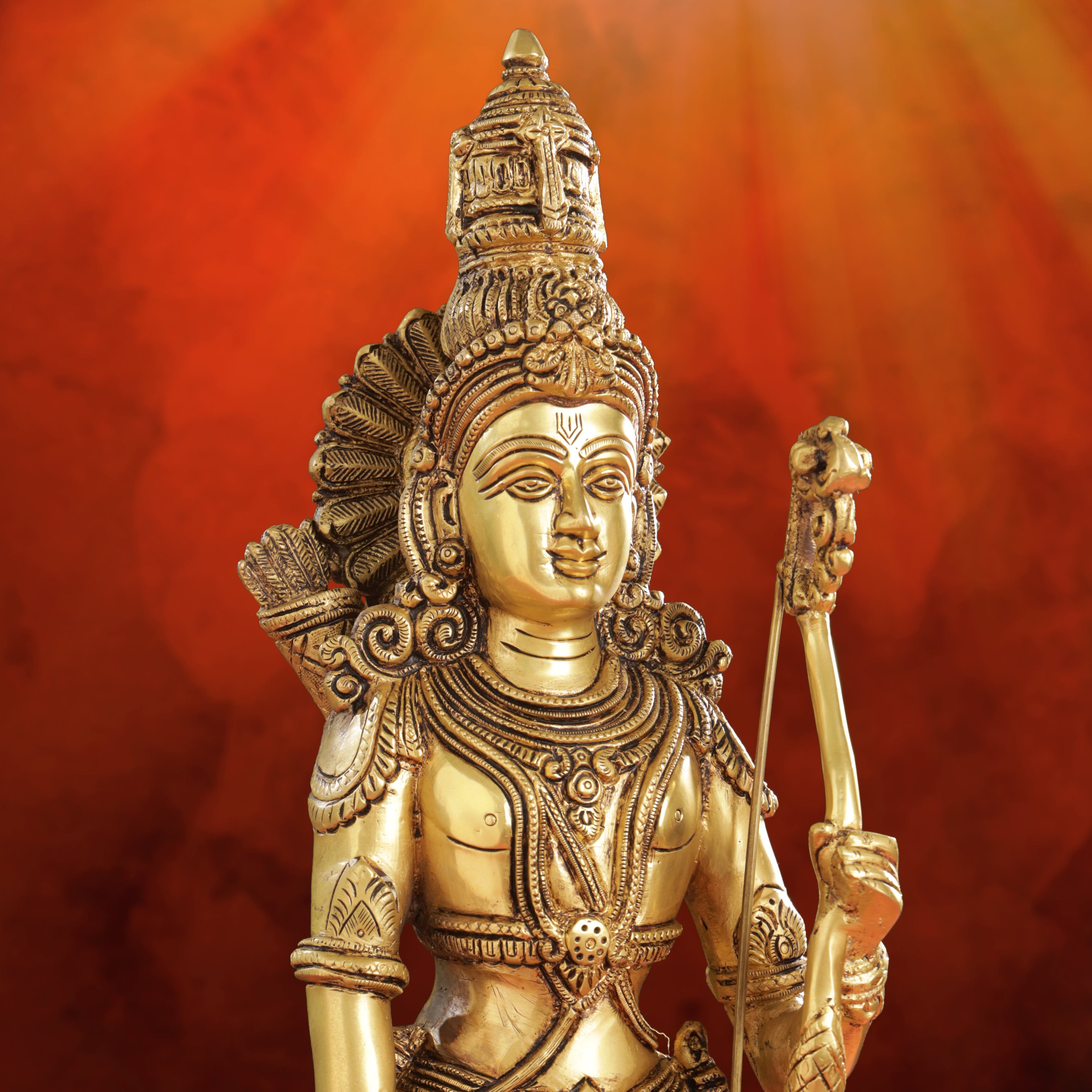 Brass Lord Ram Standing Statue  (24.5 Inch) Vedansh Craft
