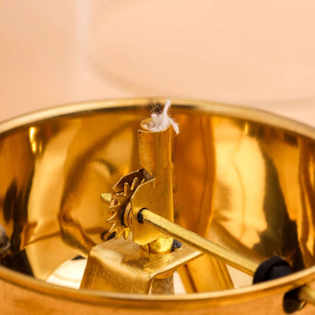 Brass Glass Akhand Jyoti Diya Vedansh Craft