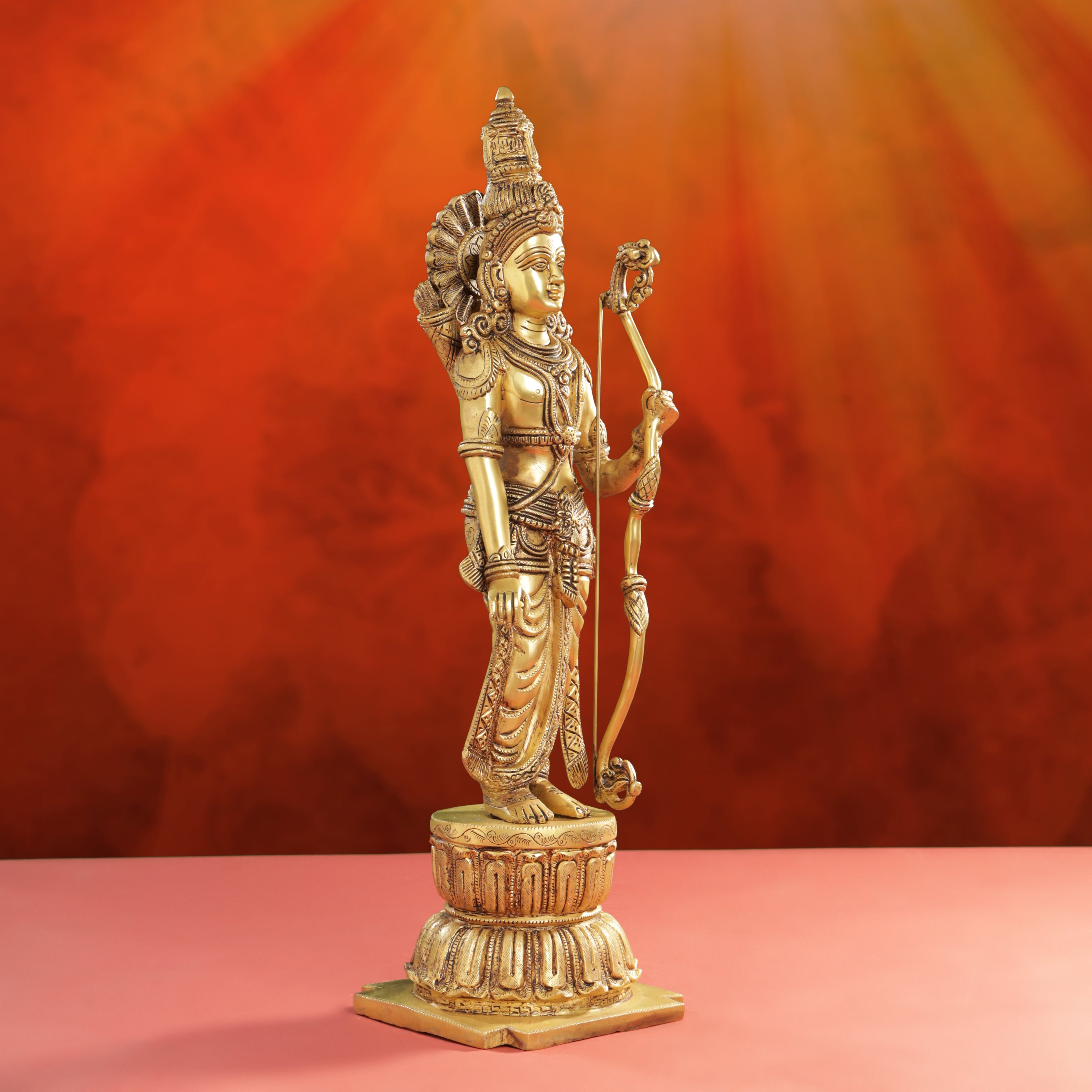 Brass Lord Ram Standing Statue  (24.5 Inch) Vedansh Craft