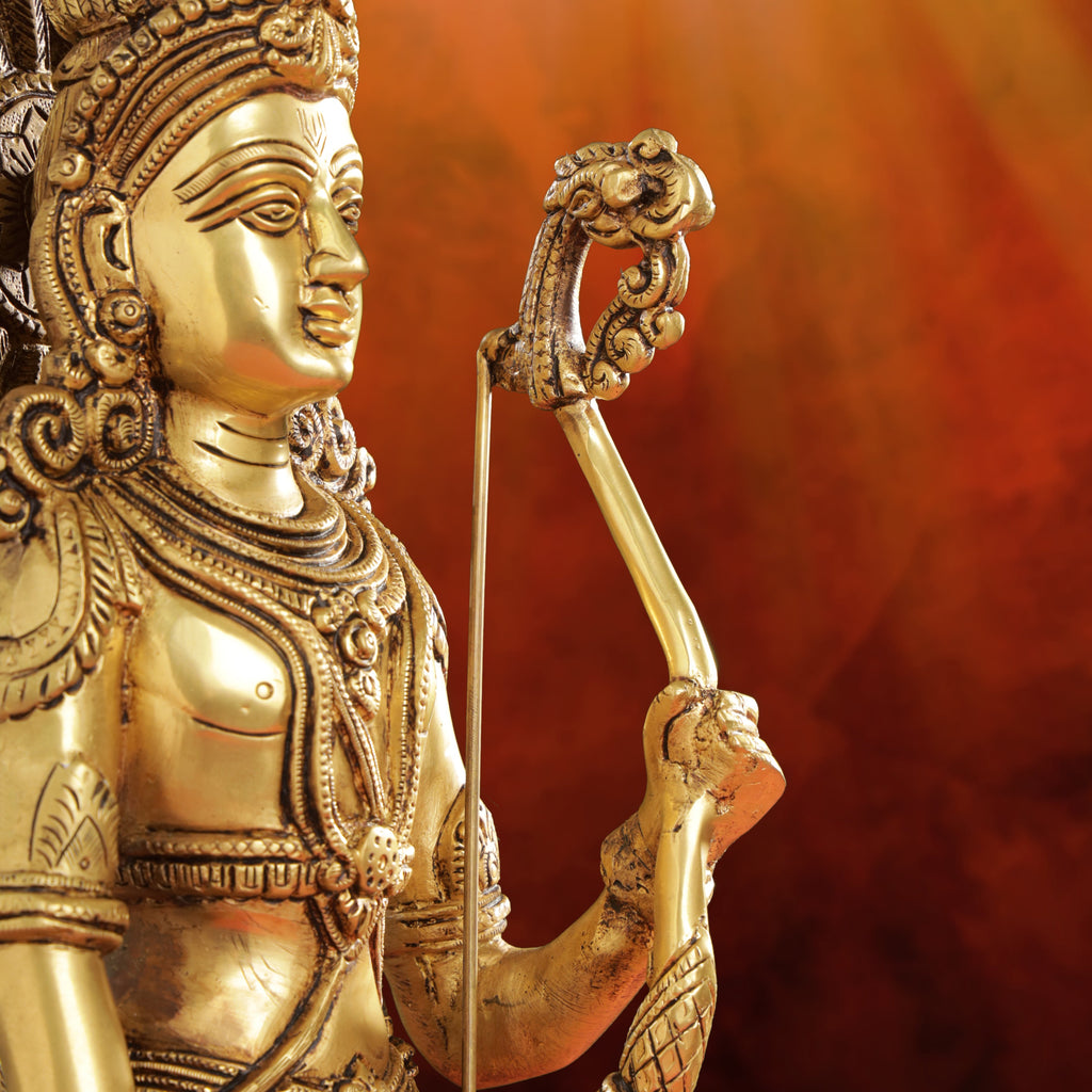 Brass Lord Ram Standing Statue  (24.5 Inch) Vedansh Craft
