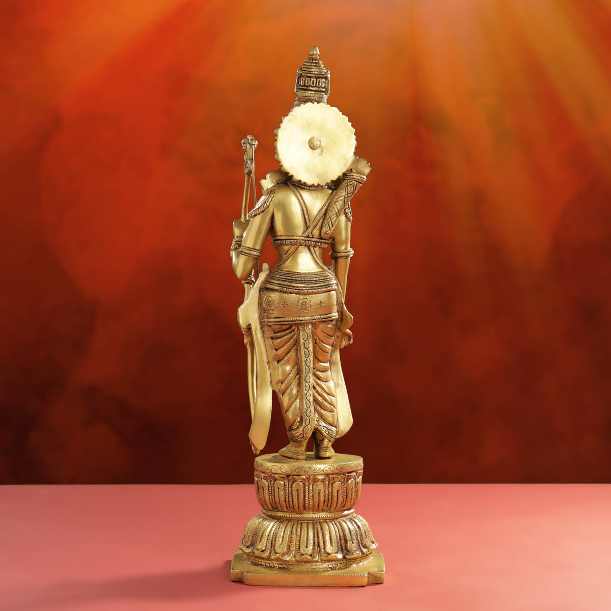 Brass Lord Ram Standing Statue  (24.5 Inch) Vedansh Craft