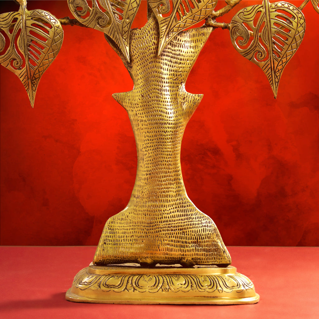 Brass Handcarved Kalpvriksha Tree Idol (31 Inch) Vedansh Craft