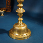 Brass Parrot Lamp With Bell (40 Inch) Vedansh Craft