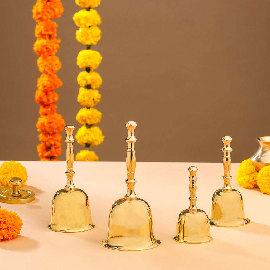 Brass Traditional Pooja Handbell Vedansh Craft