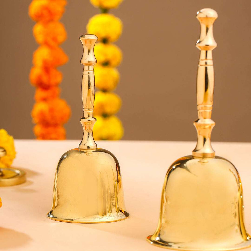 Brass Traditional Pooja Handbell Vedansh Craft
