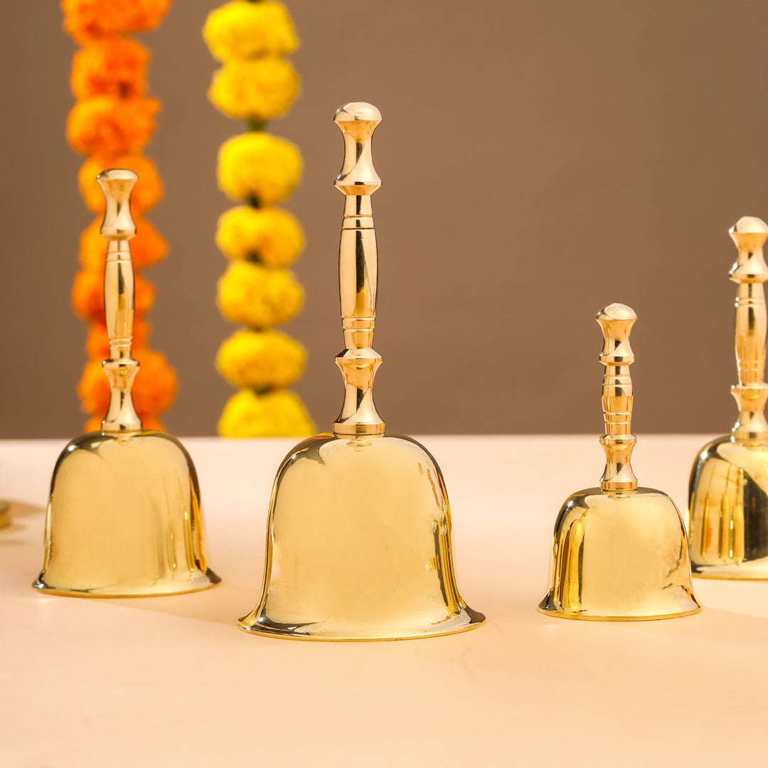 Brass Traditional Pooja Handbell Vedansh Craft