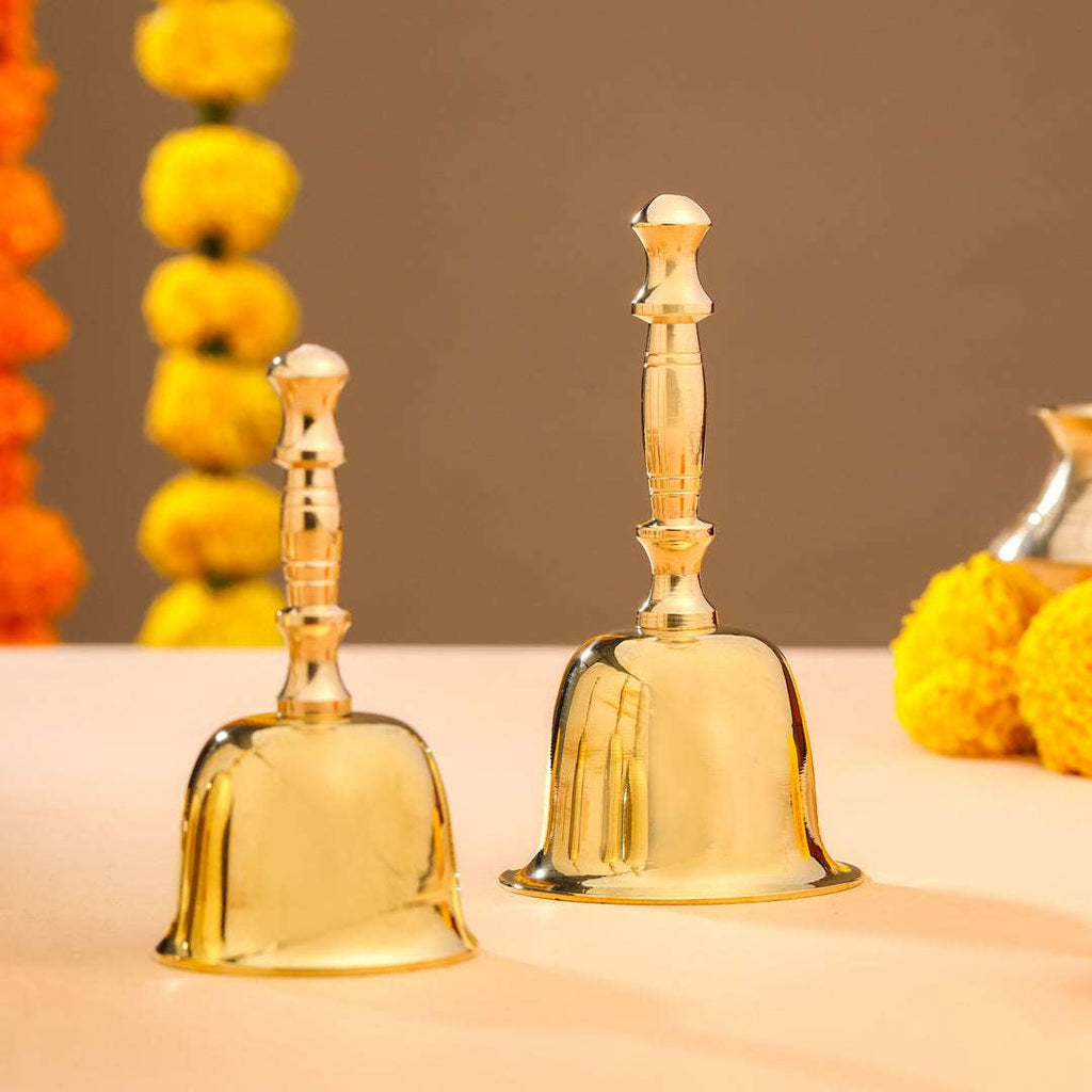 Brass Traditional Pooja Handbell Vedansh Craft