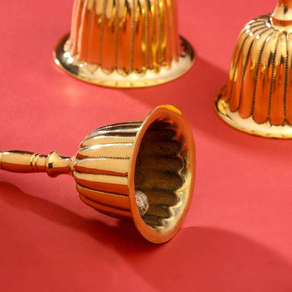 Brass Traditional Pooja Handbell Vedansh Craft