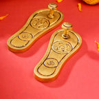 Brass Charan Paduka Set (5.5 Inch) Vedansh Craft