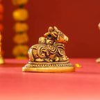 Brass Sitting Nandi Idol (2.5 Inch) Vedansh Craft