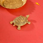 Brass Tortoise With Plate Set Vedansh Craft
