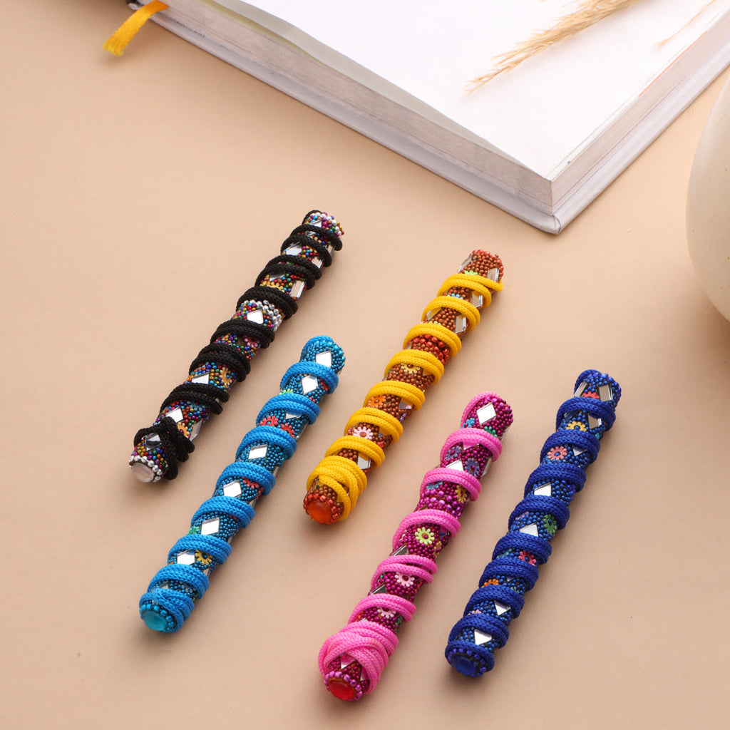Mirror Work Ball Point Pen Set Of Five Vedansh Craft