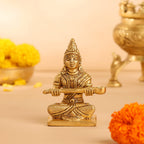 Brass Annapurna Devi Statue (4 Inch) Vedansh Craft