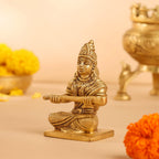 Brass Annapurna Devi Statue (4 Inch) Vedansh Craft