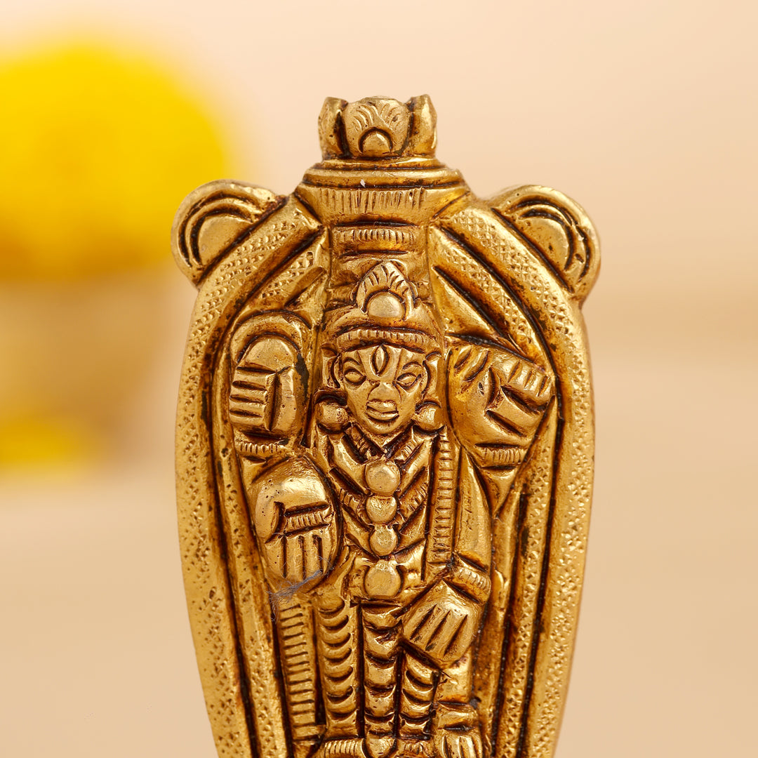 Brass Tirupati Balaji/Venkateshwar Idol (2.8 Inch) Vedansh Craft