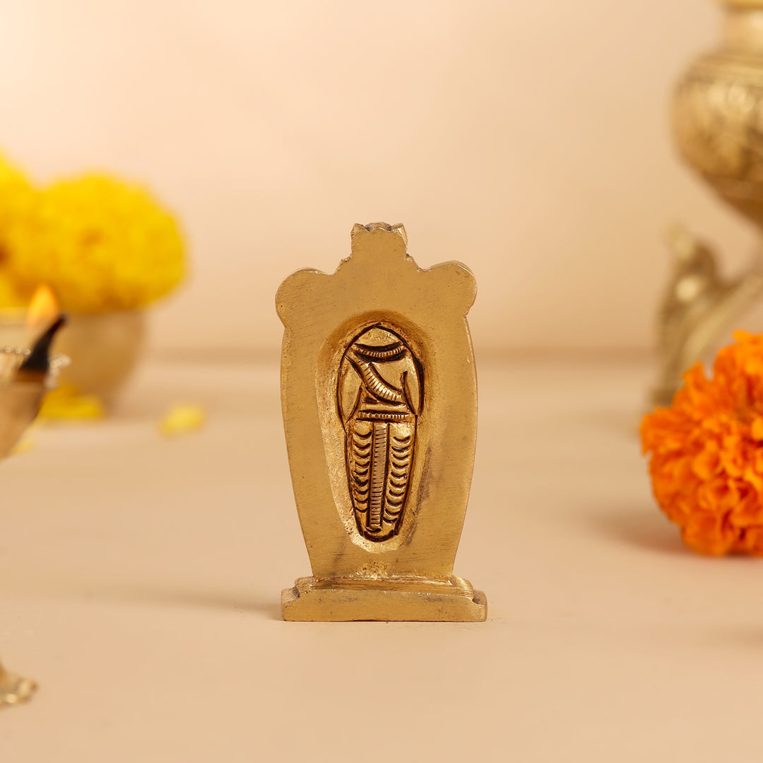 Brass Tirupati Balaji/Venkateshwar Idol (2.8 Inch) Vedansh Craft