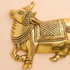 Brass Kamdhenu Cow Wall Hanging Set (7 Inch) Vedansh Craft