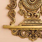 Brass Shankh Chakra Namah Wall Hanging Set (12.5 Inch) Vedansh Craft