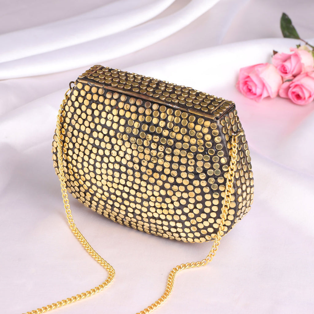 Mosaic Design Metal Sling Bag/Clutch (5 Inch) Vedansh Craft