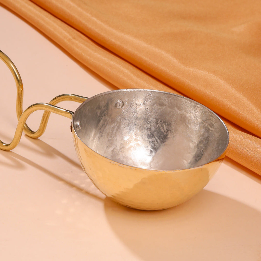 Brass Tadka Spoon/Fry Spoon (13 Inch) Vedansh Craft