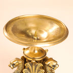 Brass Antique Candle Holder (7 Inch) Vedansh Craft