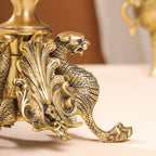 Brass Antique Candle Holder (7 Inch) Vedansh Craft