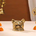 Brass Dog Inkwell/Ink Pot (3.5 Inch) Vedansh Craft