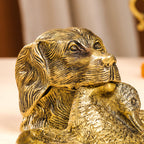 Brass Dog Inkwell/Ink Pot (4 Inch) Vedansh Craft