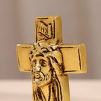 Brass Jesus Cross Vedansh Craft