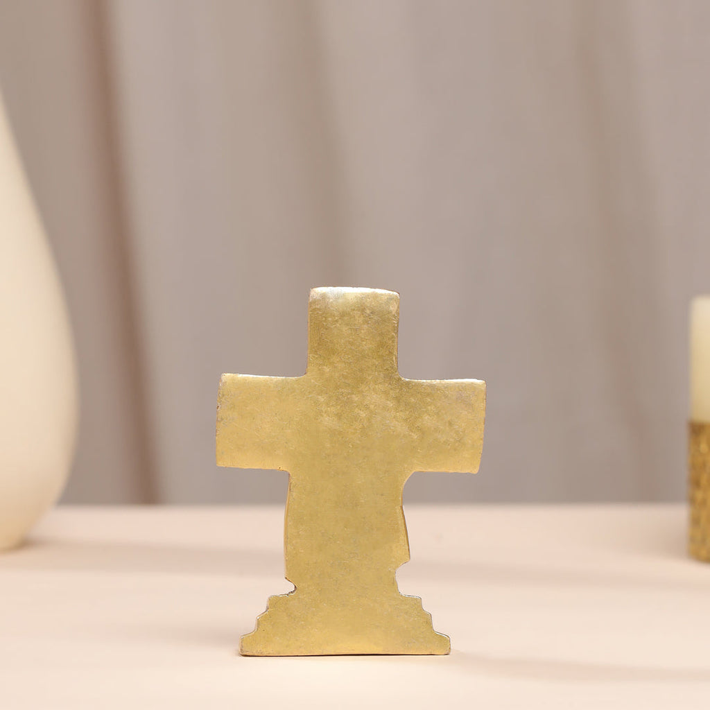 Brass Jesus Cross Vedansh Craft