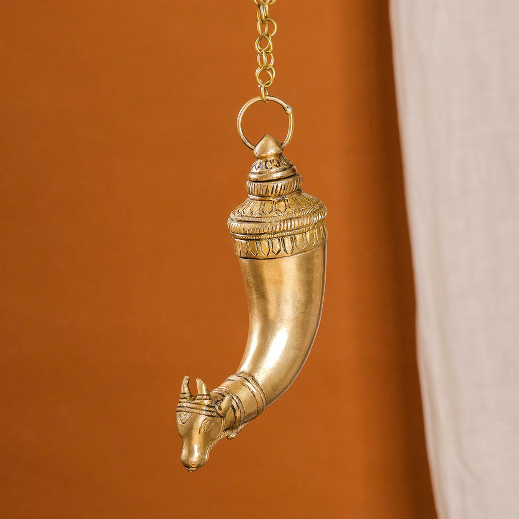 Brass Nandi Gangajali (12 Inch) Vedansh Craft