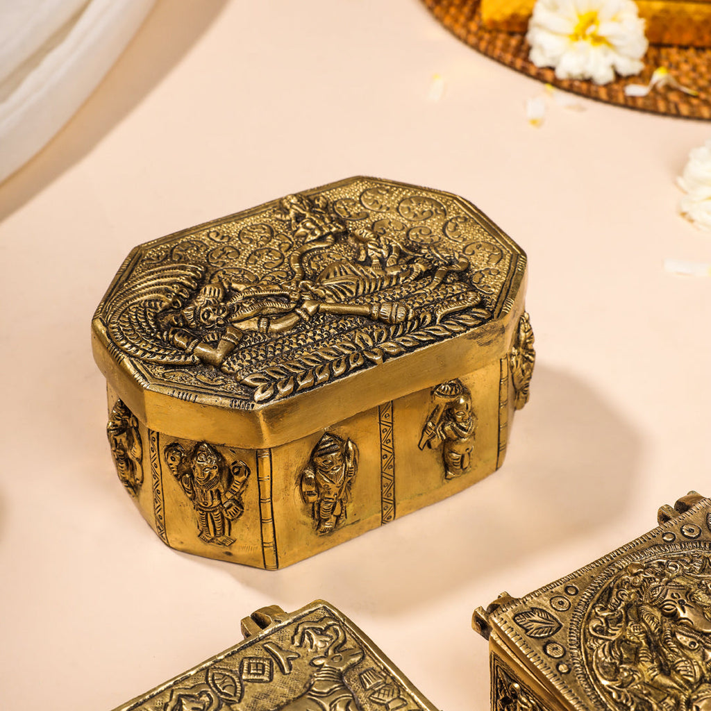 Brass Antique Multipurpose Box Vedansh Craft