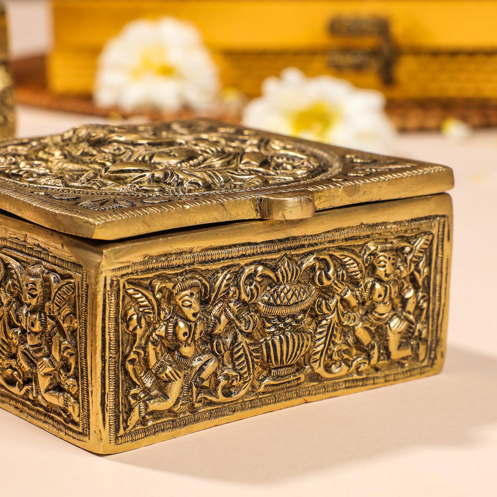Brass Antique Multipurpose Box Vedansh Craft