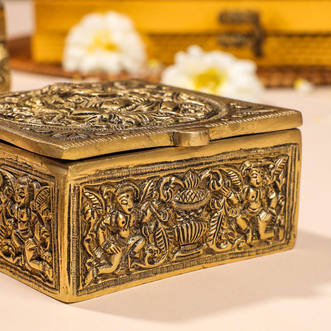 Brass Antique Multipurpose Box Vedansh Craft