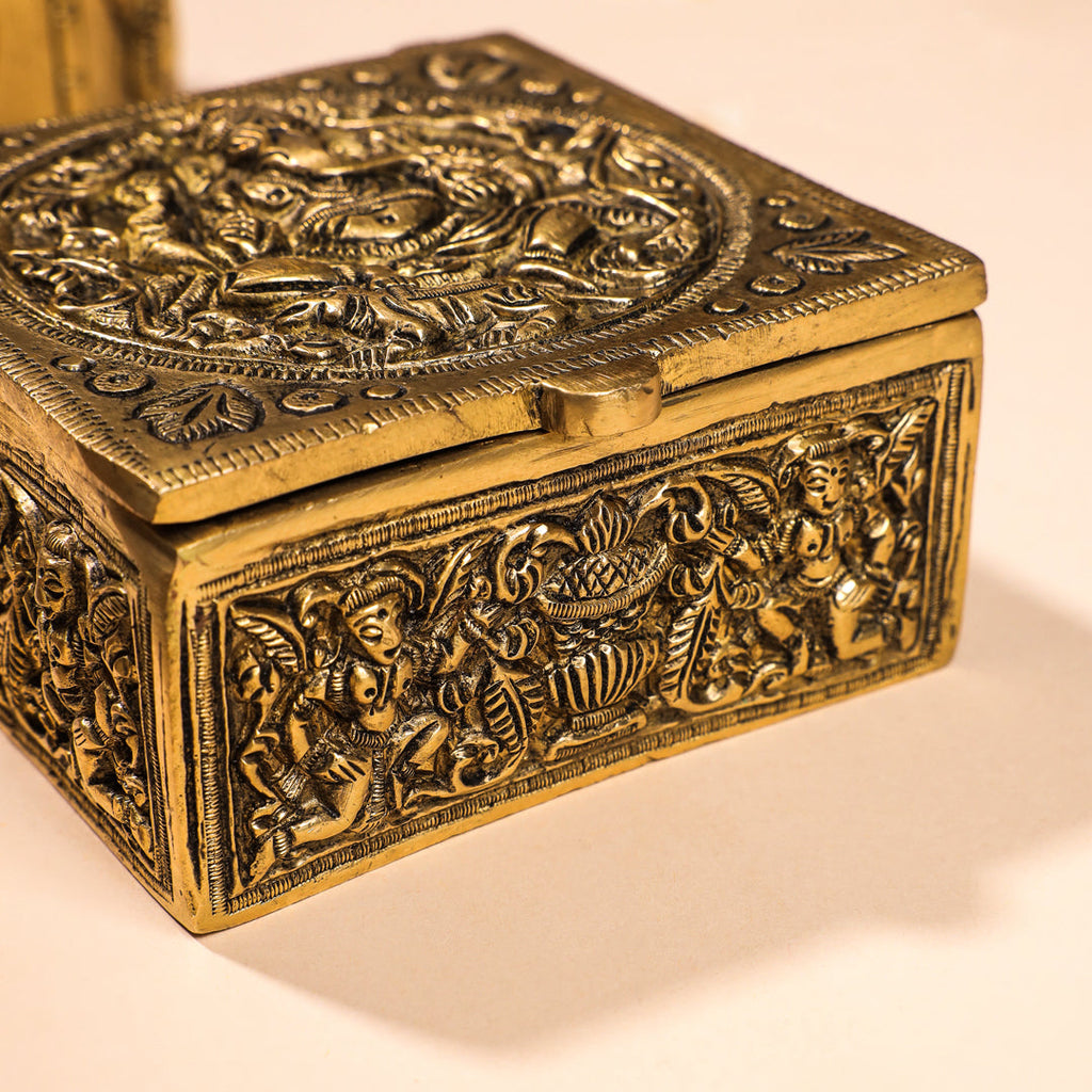 Brass Antique Multipurpose Box Vedansh Craft