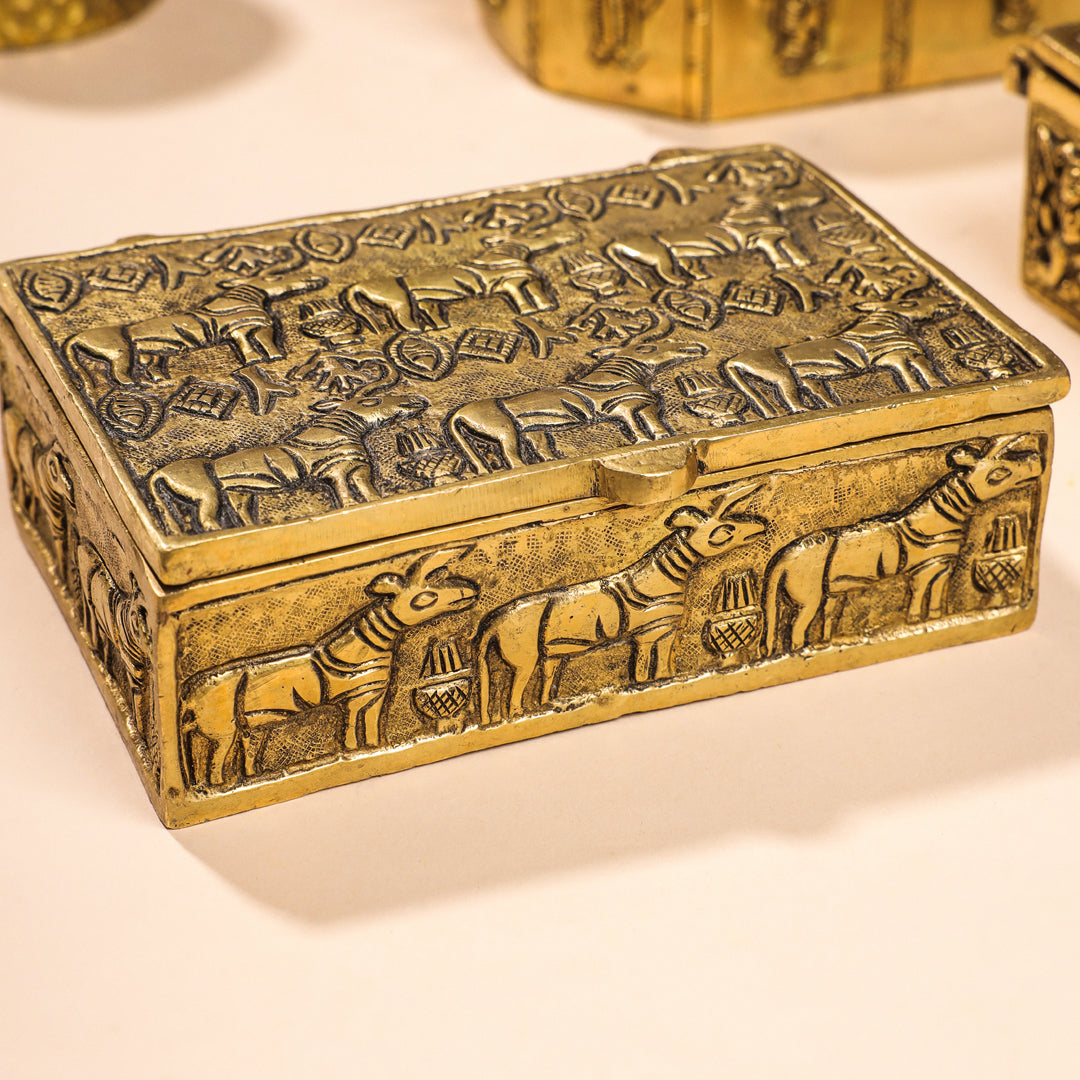 Brass Antique Multipurpose Box Vedansh Craft
