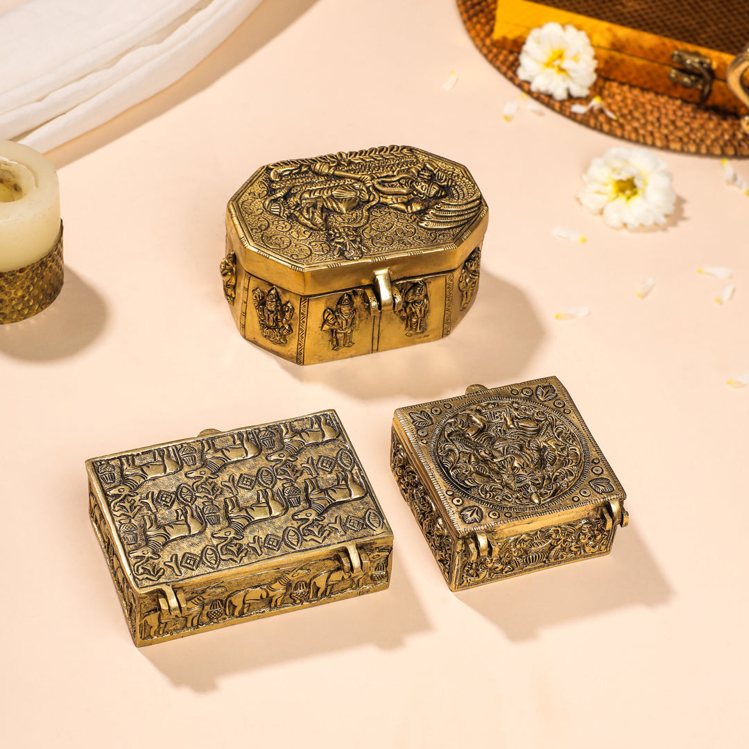 Brass Antique Multipurpose Box Vedansh Craft