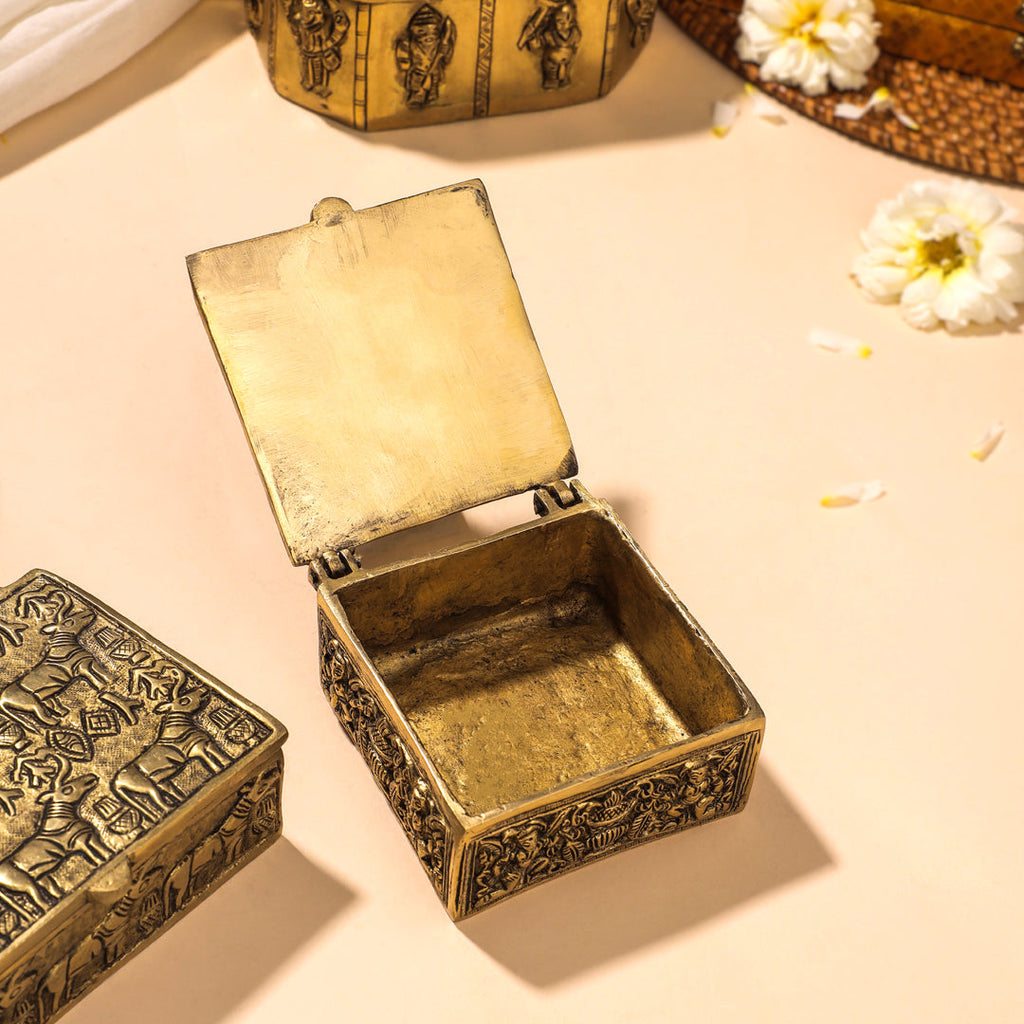 Brass Antique Multipurpose Box Vedansh Craft