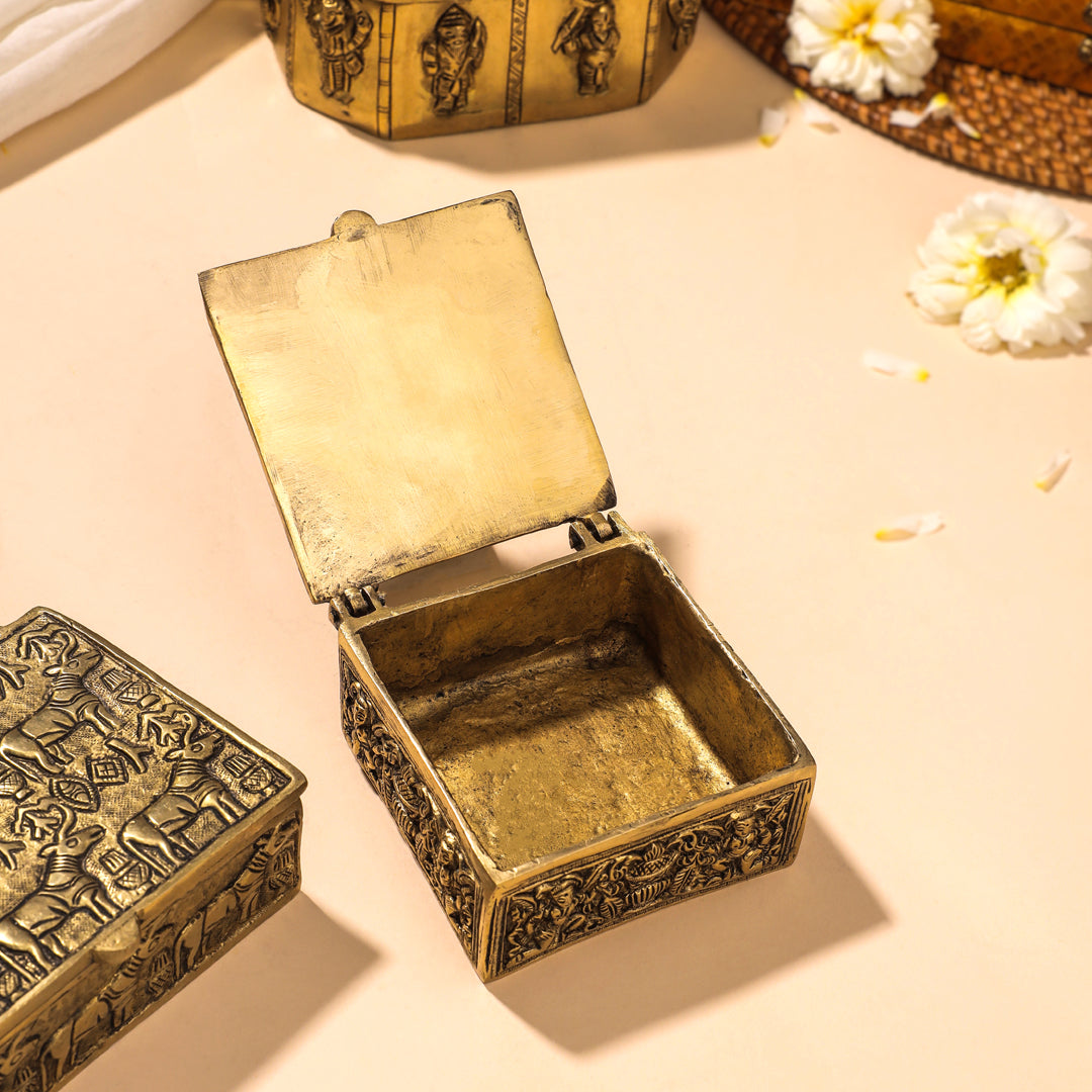 Brass Antique Multipurpose Box Vedansh Craft