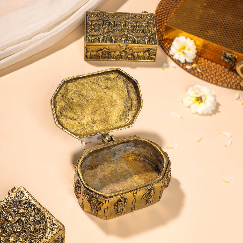 Brass Antique Multipurpose Box Vedansh Craft