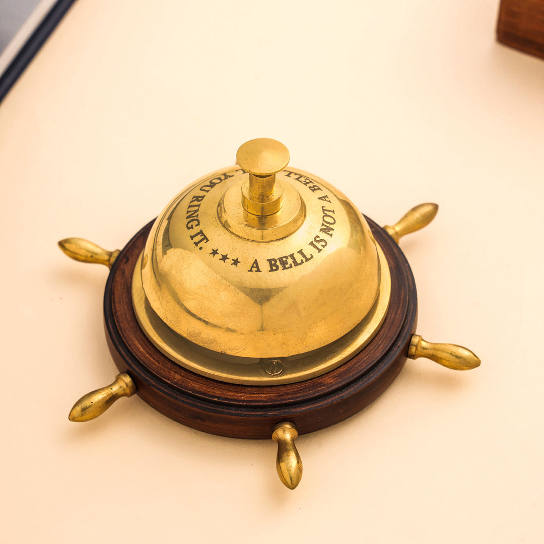 Brass Table Bell (3 Inch) Vedansh Craft