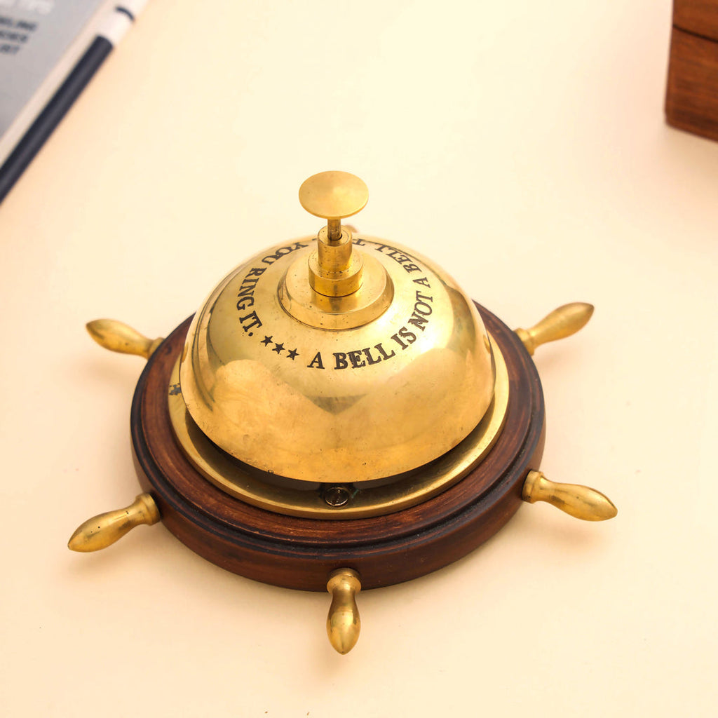 Brass Table Bell (3 Inch) Vedansh Craft