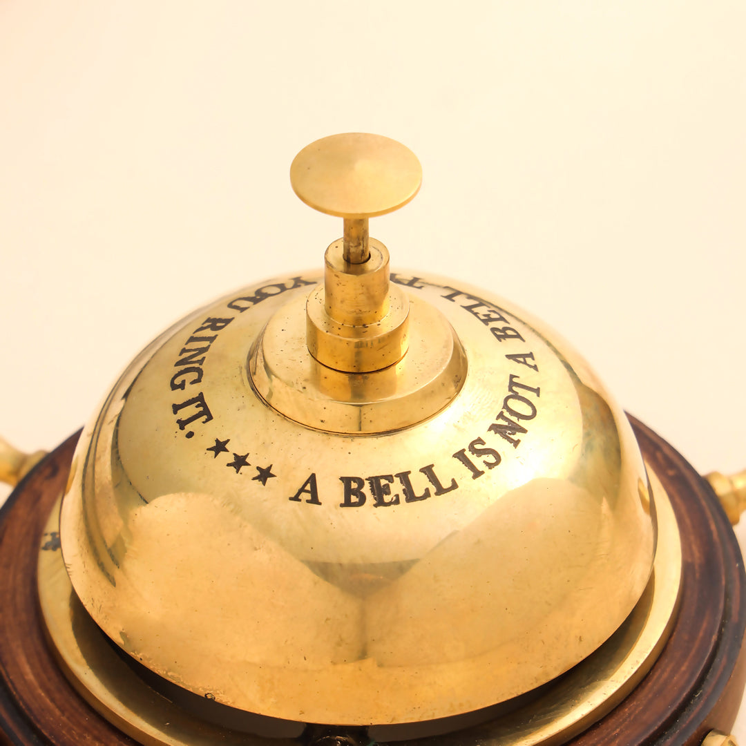 Brass Table Bell (3 Inch) Vedansh Craft