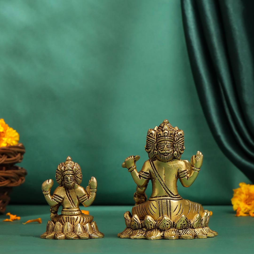 Brass Lord Brahma Statue Vedansh Craft