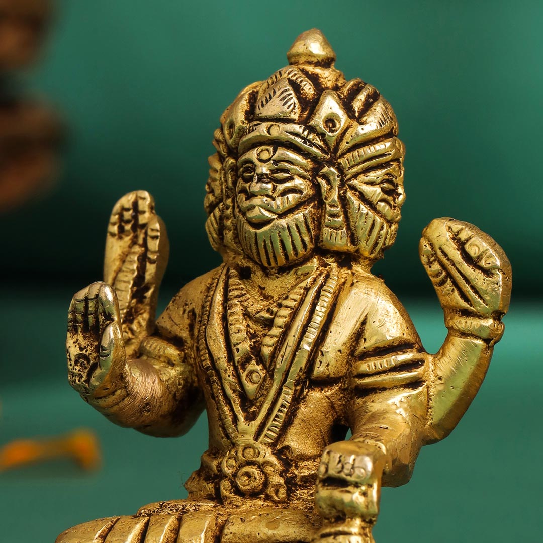 Brass Lord Brahma Statue Vedansh Craft