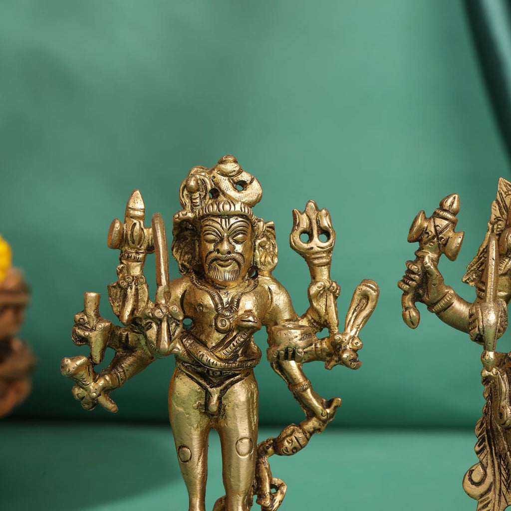 Brass Kal Bhairav Idol Vedansh Craft