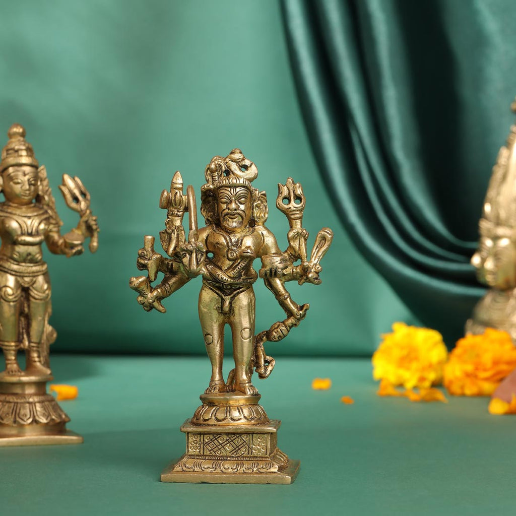Brass Kal Bhairav Idol Vedansh Craft