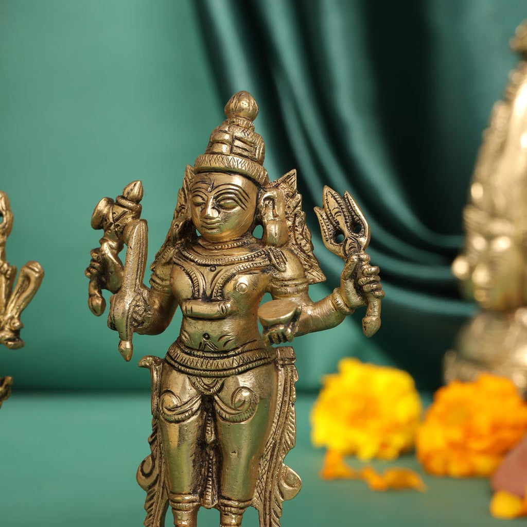 Brass Kal Bhairav Idol Vedansh Craft