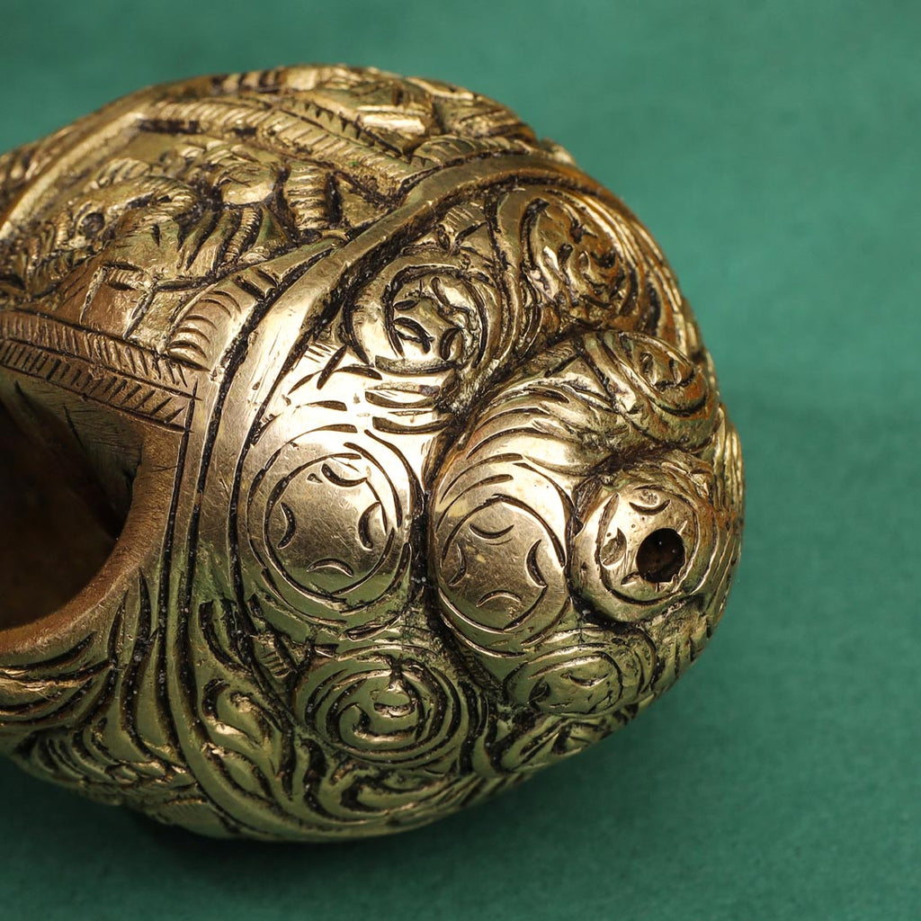 Brass Lord Ganesha Conch (2.2 Inch) Vedansh Craft